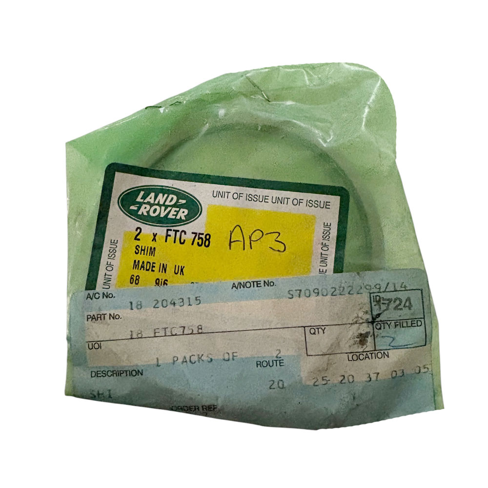 2.80mm Shim Front Output Shaft Bearing FTC758